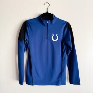 NFL Blue Indianapolis Colts Quarter Zip Pullover - Youth Medium